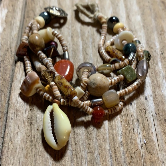 🌺Bohemian Beach comber’s handmadeOOAK multi strand bracelet - Picture 1 of 6